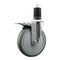 Service Caster 6'' Gray Poly Swivel 1-5/8'' Expanding Stem Caster Total Lock Brake SCC-EXTTL20S614-PPUB-158 - alternate 1